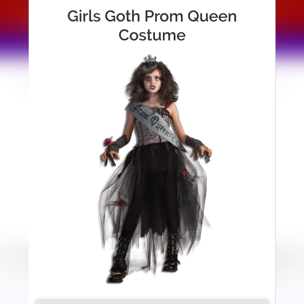 Forum Gothic Prom Queen Medium Girls Dress